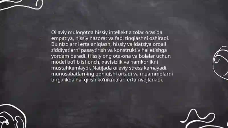 Hissiy intellektning oilaviy hayotdagi roli 4