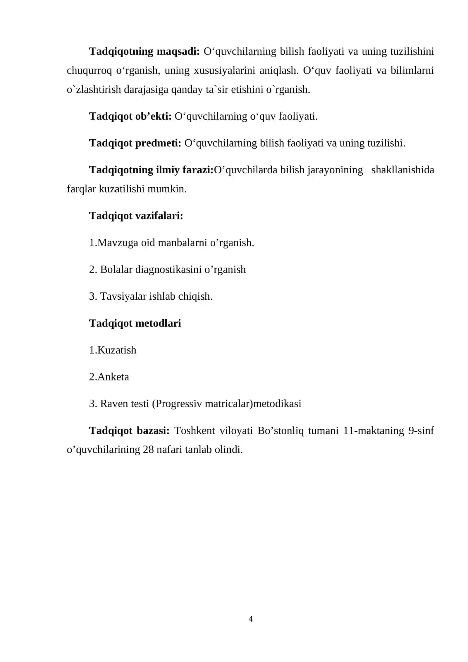 BILISH JARAYONLARINING PSIXODIAGNOSTIKASI VA RIVOJLANTIRISH USULLARI 4