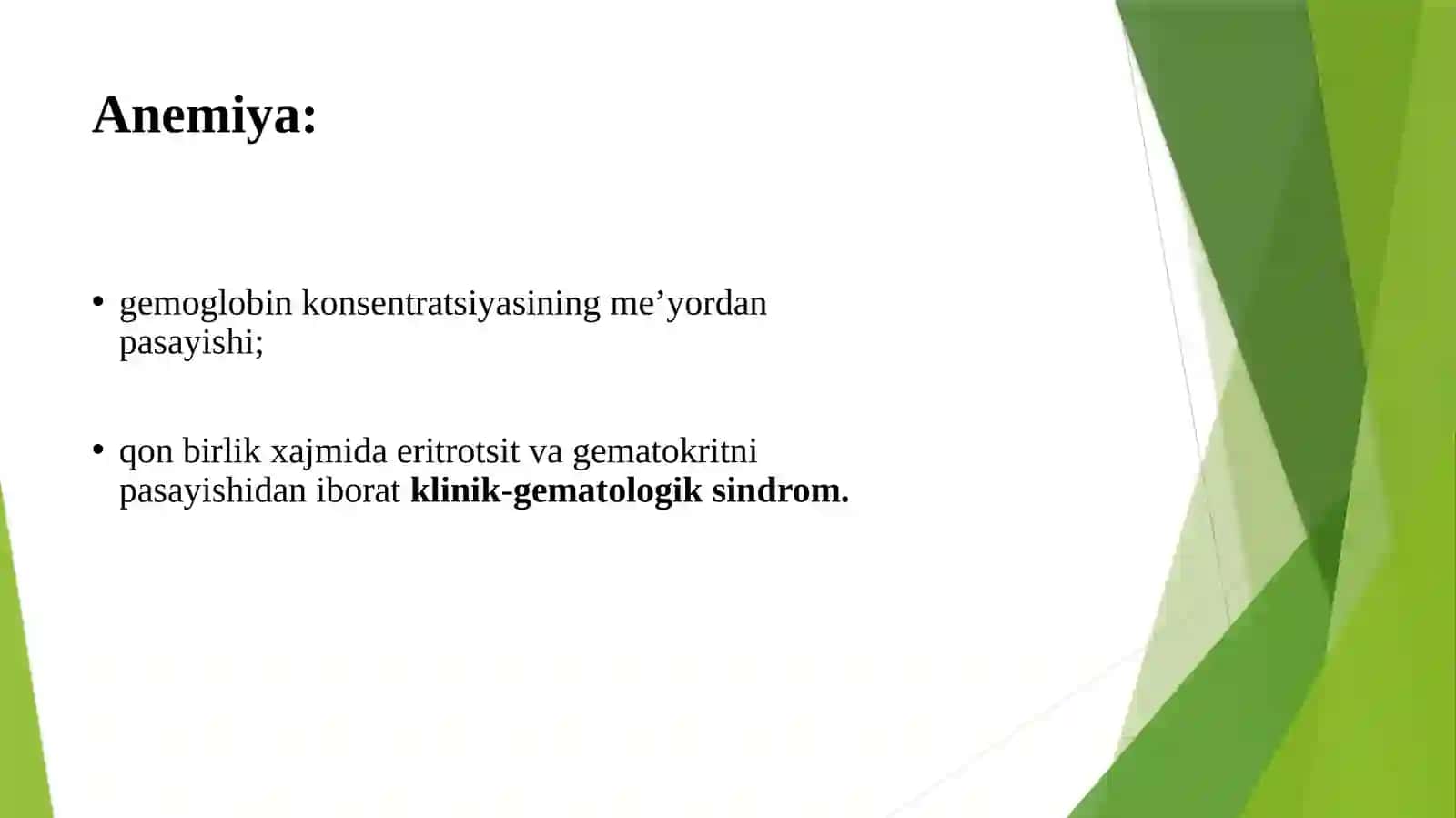 HOMILADORLIKDA ANIMEYA (TASNIFI, ASORATLARI, BELGILARI va DAVOLASH) 4