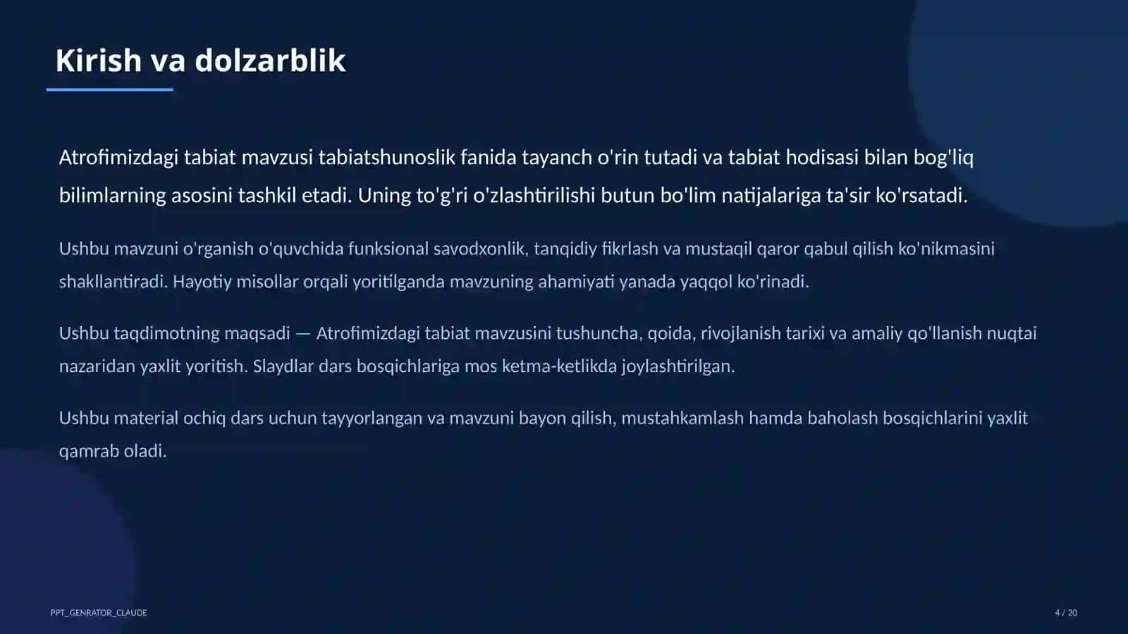Atrofimizdagi tabiat (1-sinf) 4