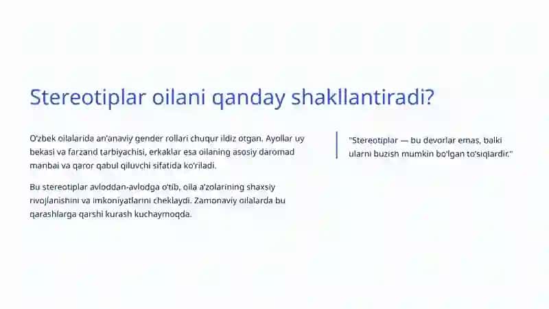 Ijtimoiy Stereotiplar: Haqiqat va Ularning Jamiyatga Taʼsiri 4