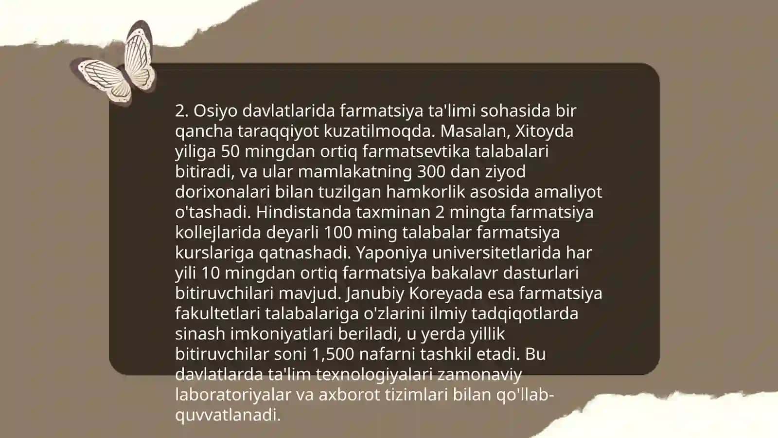 Osiyo mamlakatlarida farmatsiyani rivojlanish o’ziga xosligi 4