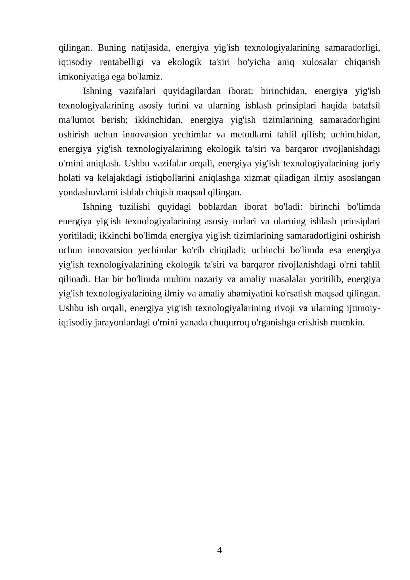 Energiya yig'ish texnologiyalari asosida oʻrnatilgan tizimlar 4