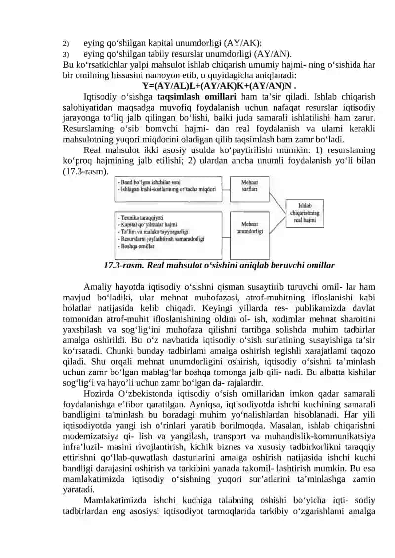 Iqtisodiy taraqqiyot, iqtisodiy o`sish va milliy boylik 4