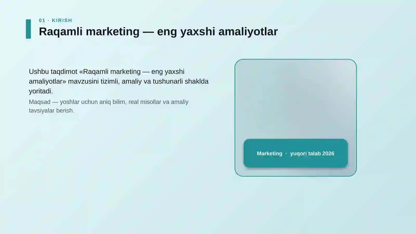 Raqamli marketing — eng yaxshi amaliyotlar 4