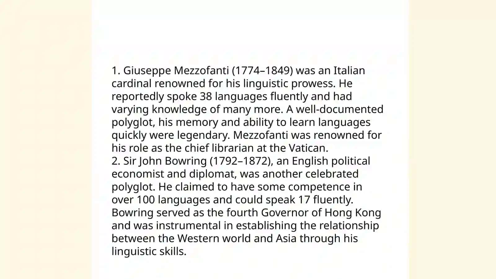 Polyglot kimdir? O'qish uchun 4