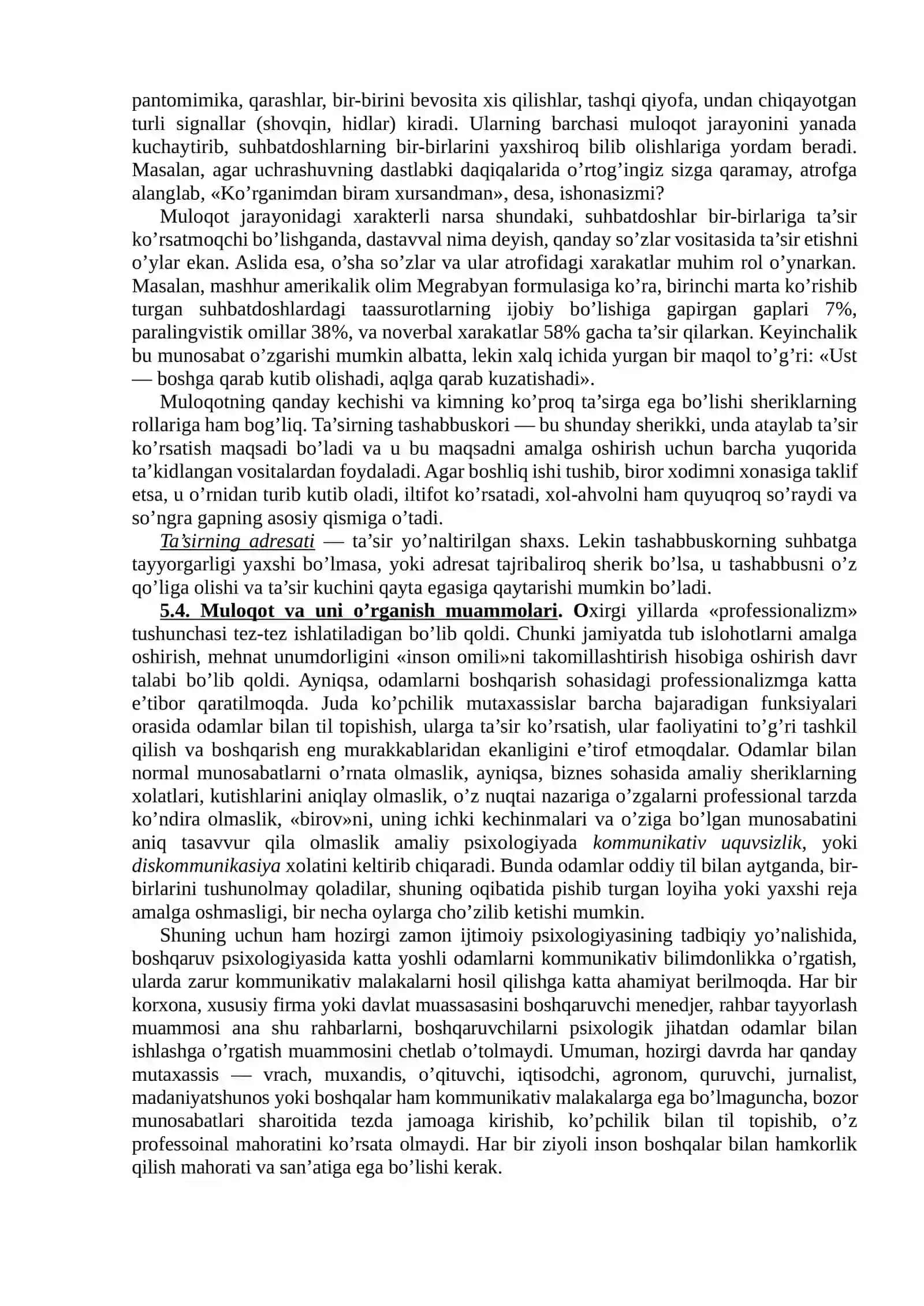 Insoniy munosabatlar psixologiyasi 4