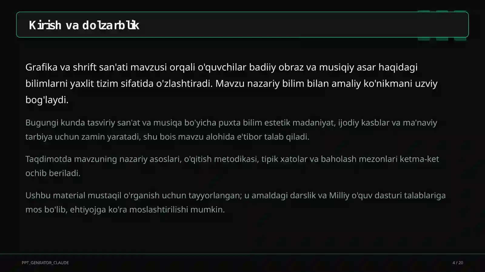 Grafika va shrift san'ati (6-sinf) 4