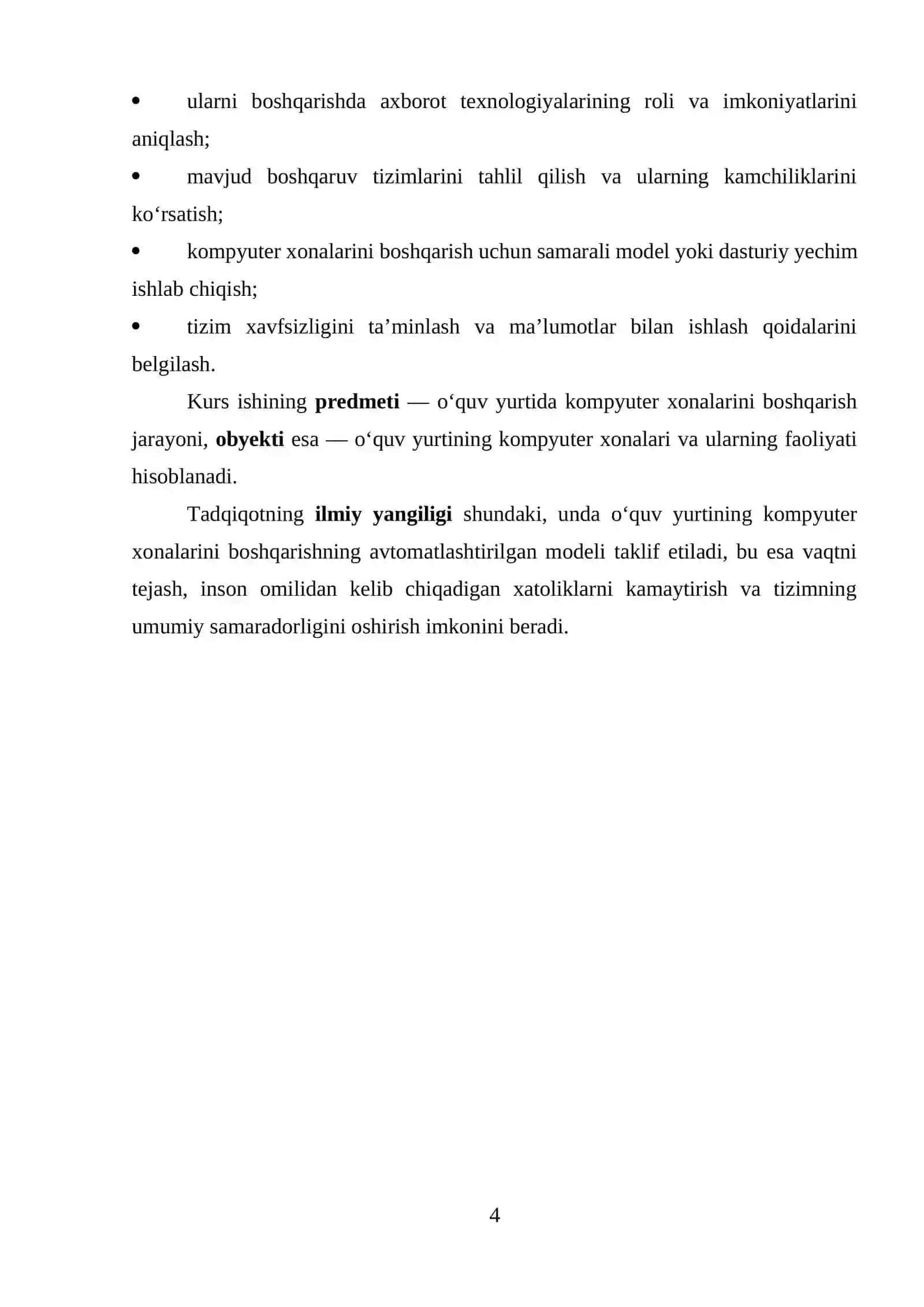 O‘quv yurtida kompyuter xonalari faoliyatini tashkil etishning nazariy asoslari 4