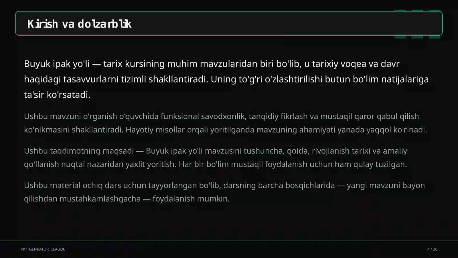 Buyuk ipak yo'li (5-sinf) 4