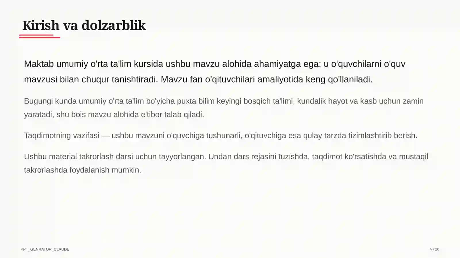 2026-2027 o'quv yili mavzulari: tarbiyaviy soatlarni rejalashtirish 4