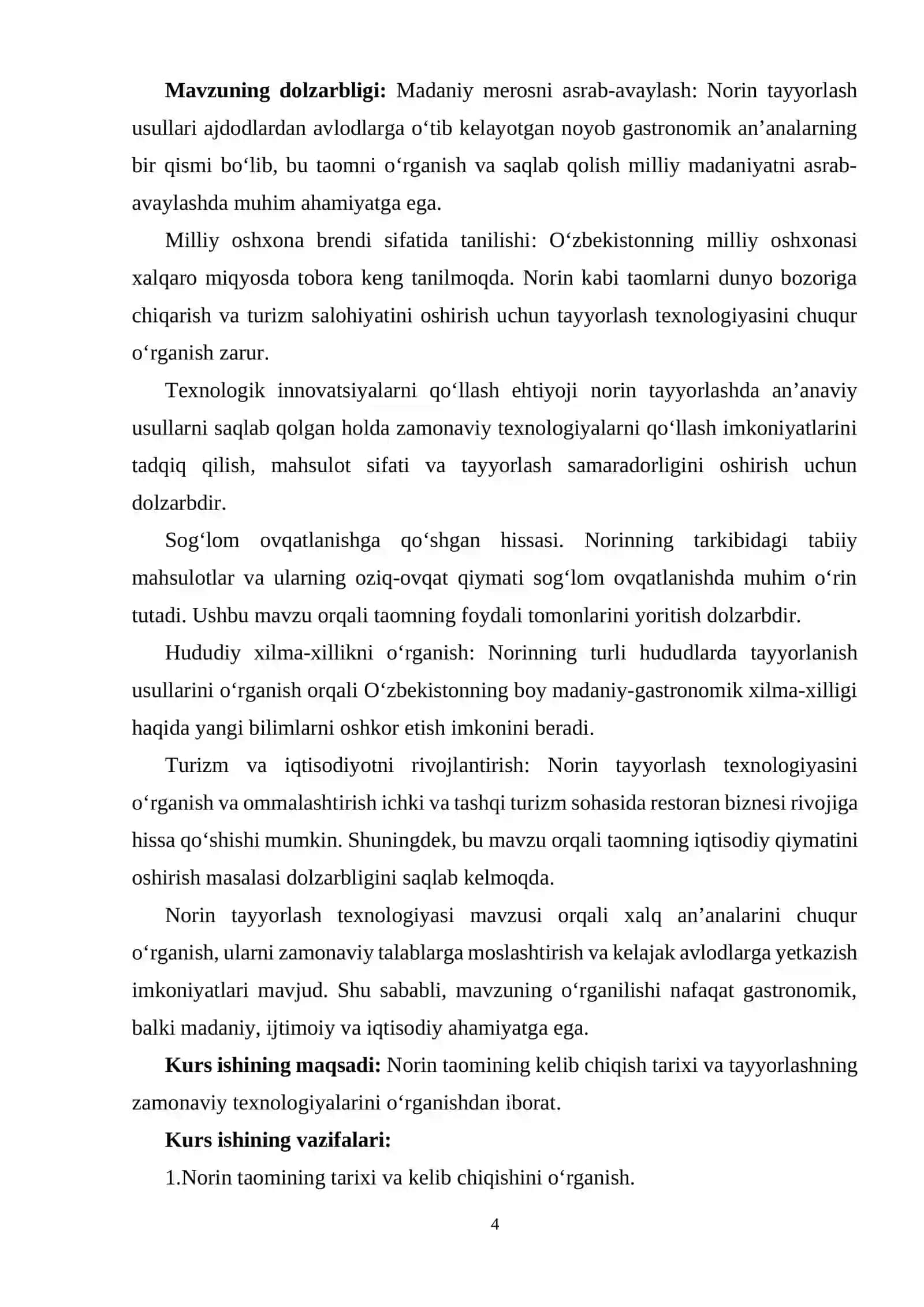 Norin tayyorlash texnalogiyasi 4