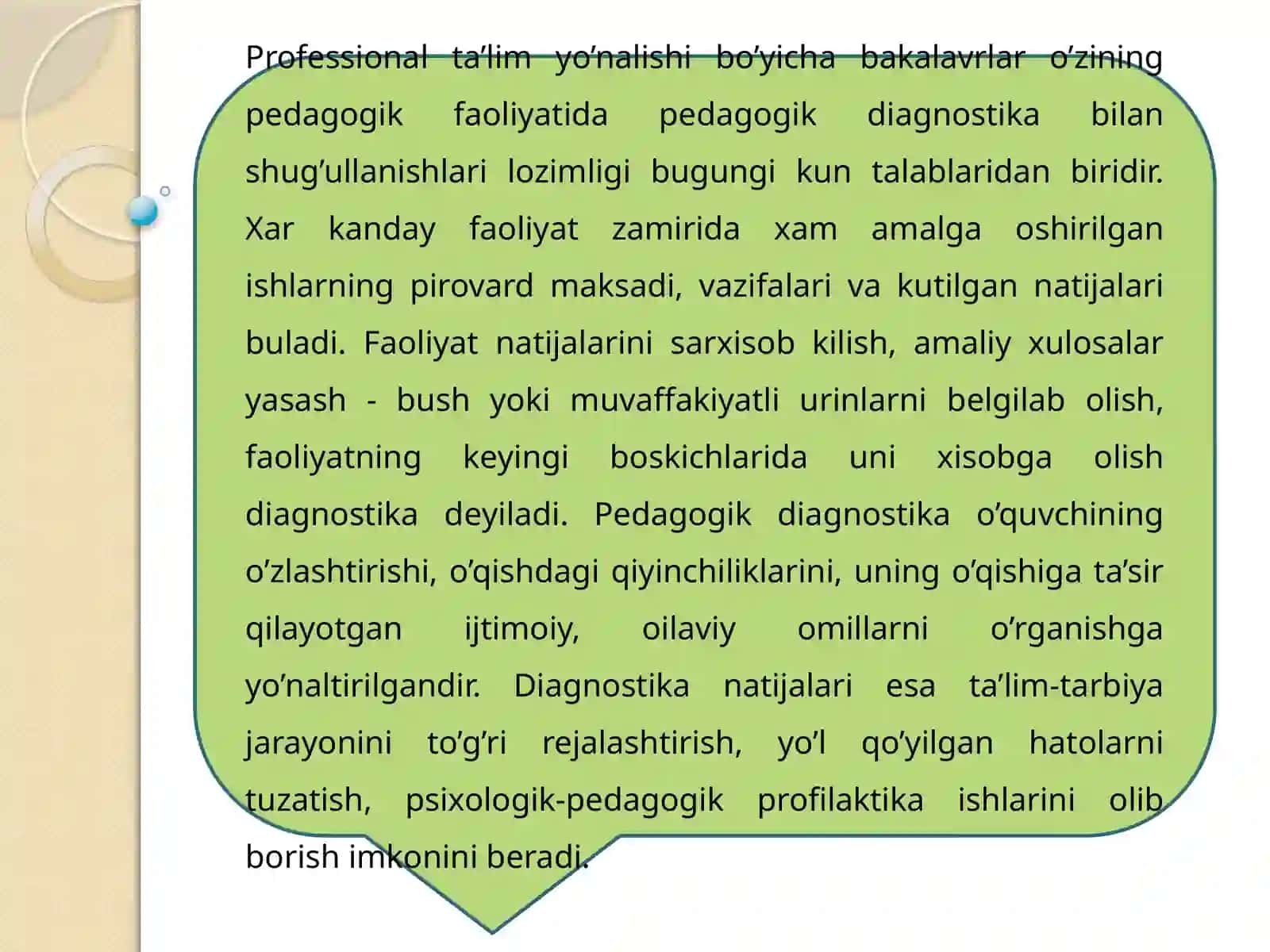 Pedagogik diagnostikaning mazmuni va ahamiyati 4