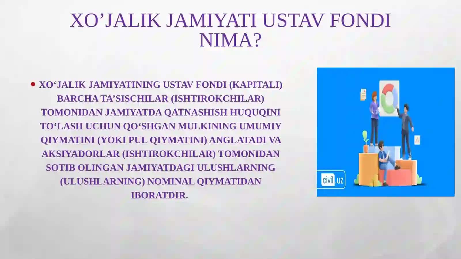 XO‘JALIK JAMIYАTLARI FAOLIYАTINING MULKIY ASOSLAR 4