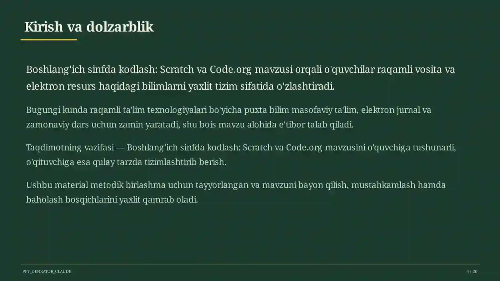 Boshlang'ich sinfda kodlash: Scratch va Code.org 4