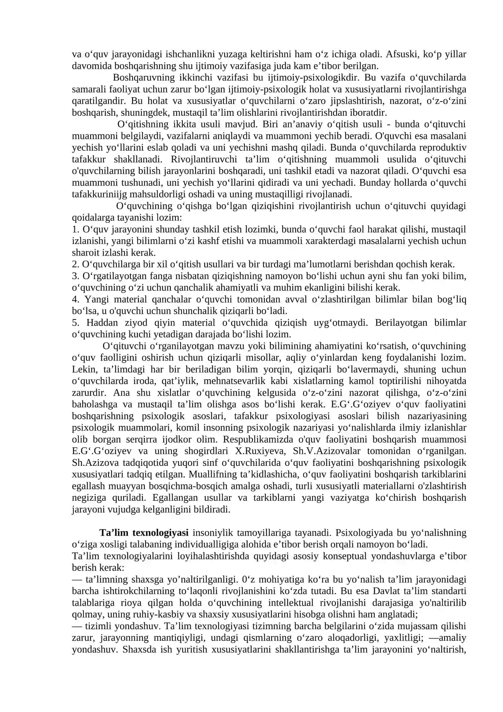 Ta'lim va tarbiya psixologiya 4
