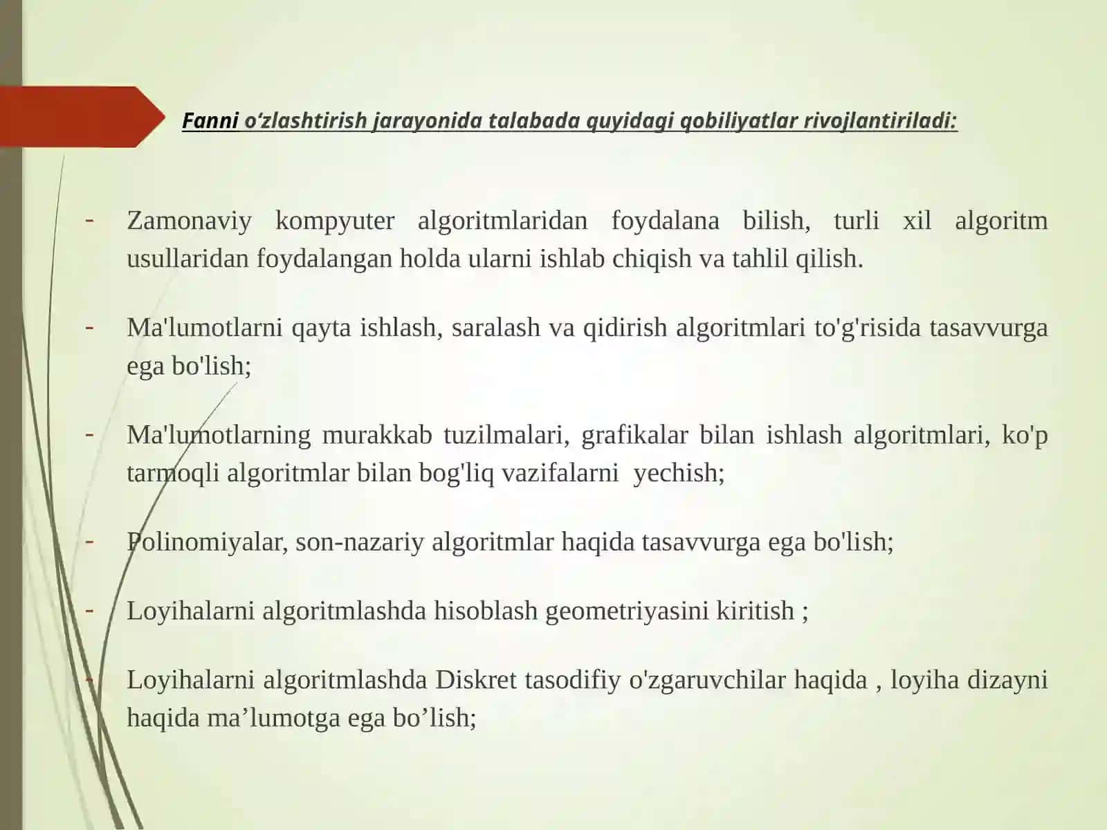 Algoritmlarni loyihalash kirish 4