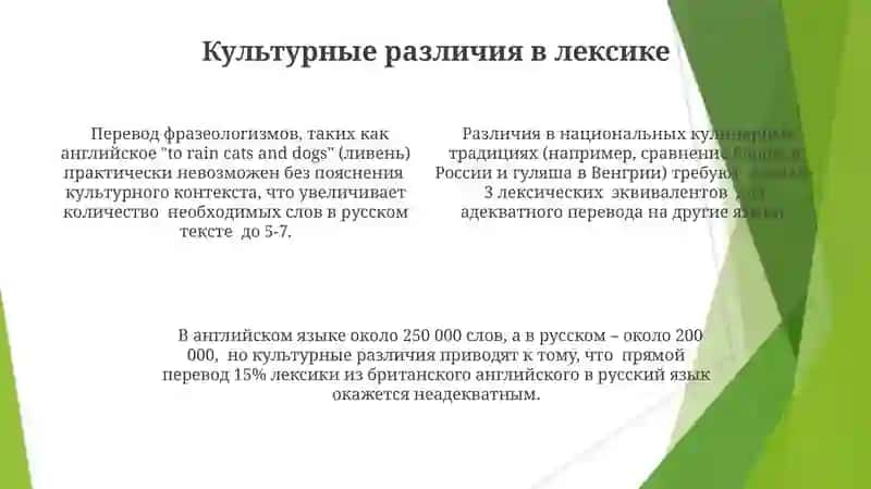 Лексические трудности перевода 4