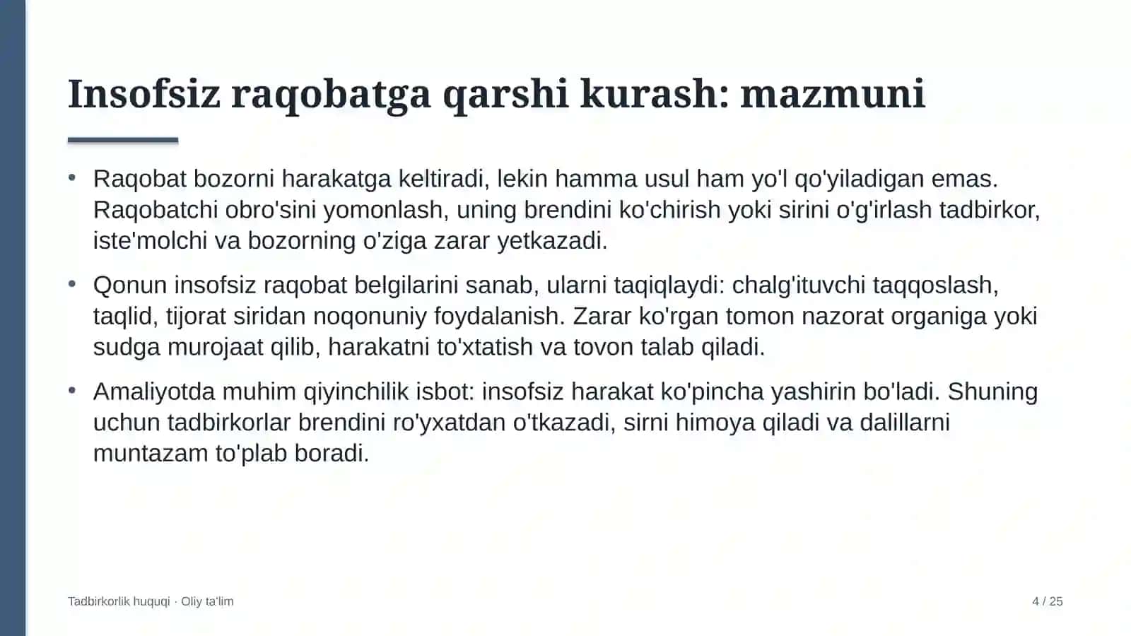 ovoz yozish studiyalarida insofsiz raqobatga qarshi kurashish 3141 4