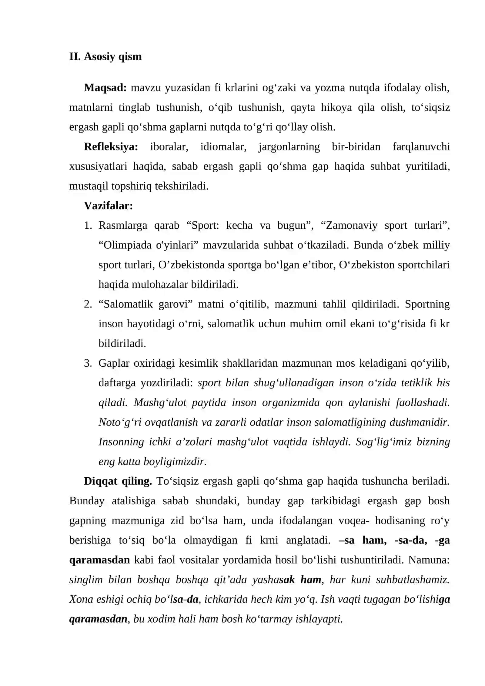 10-sinf O‘zbek tili fanidan dars ishlanmasi 4