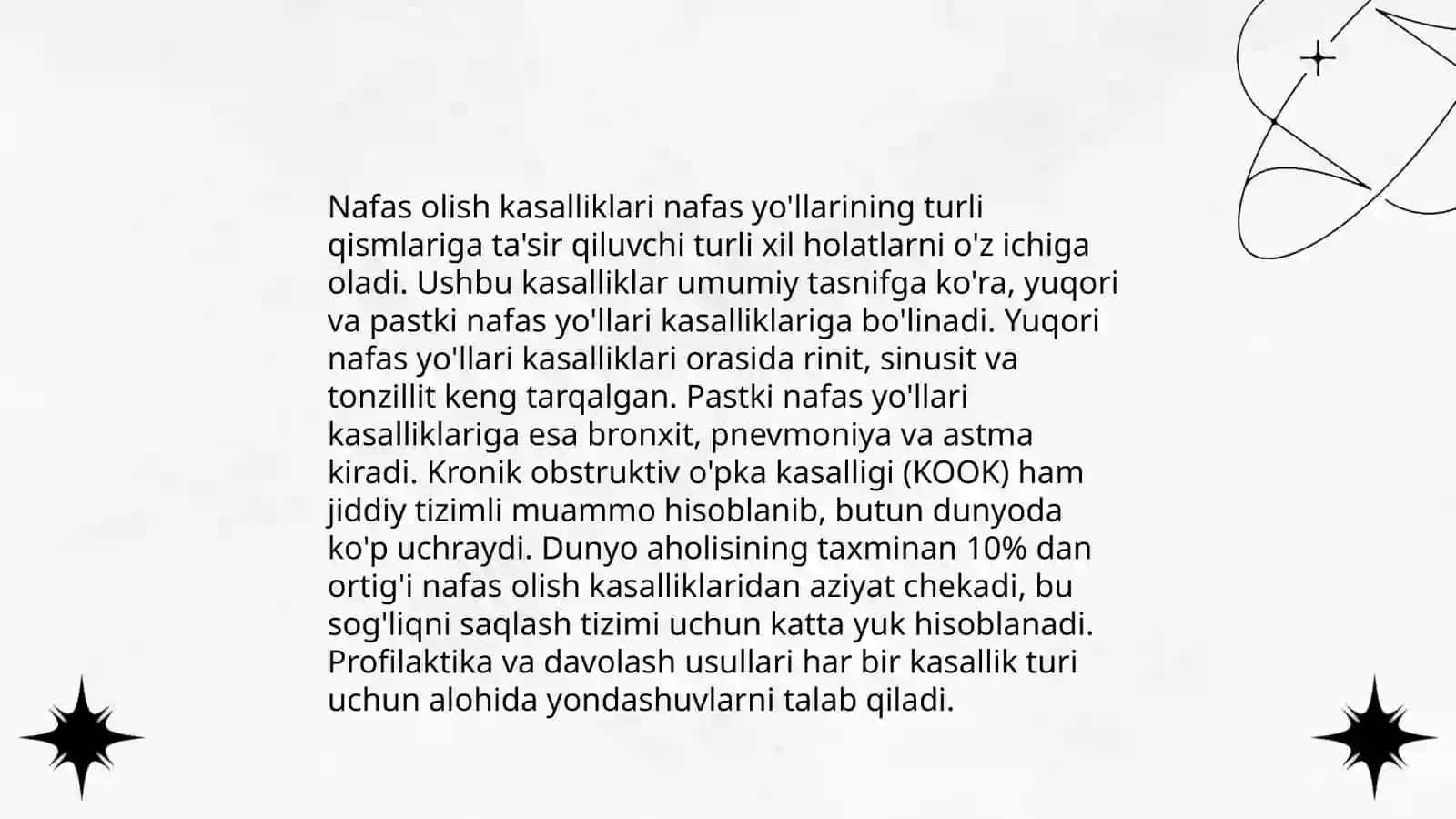 Nafas olish aʽzolari kasalliklarida hamshiralik ishi 4