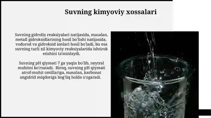 Suvning fizik xossalari 4