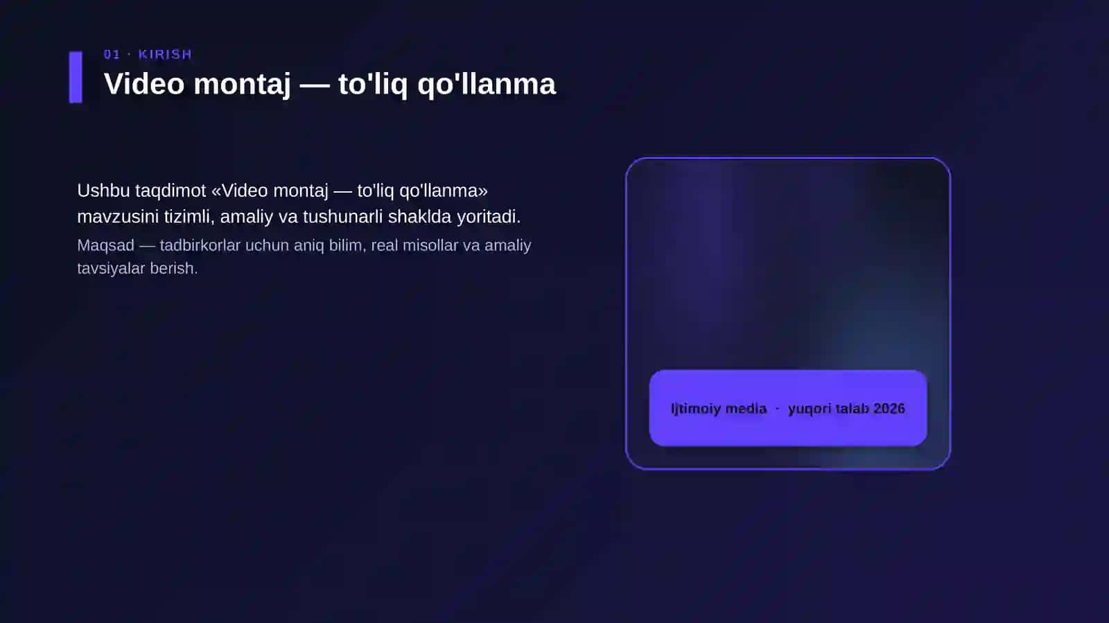 Video montaj — to'liq qo'llanma 4