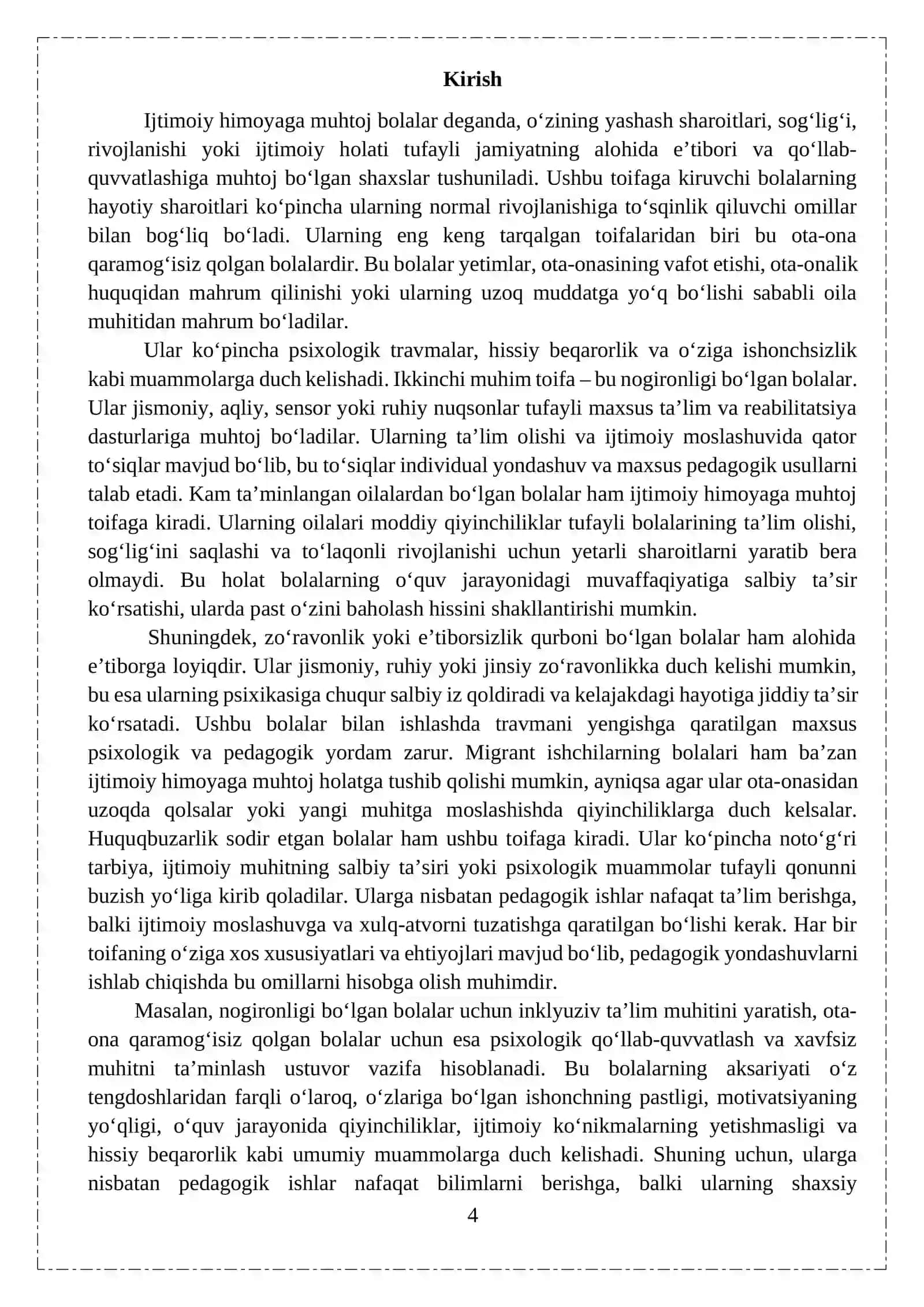 Ijtimoiy himoyaga muhtoj bolalar bilan pedagogik ishlar 4