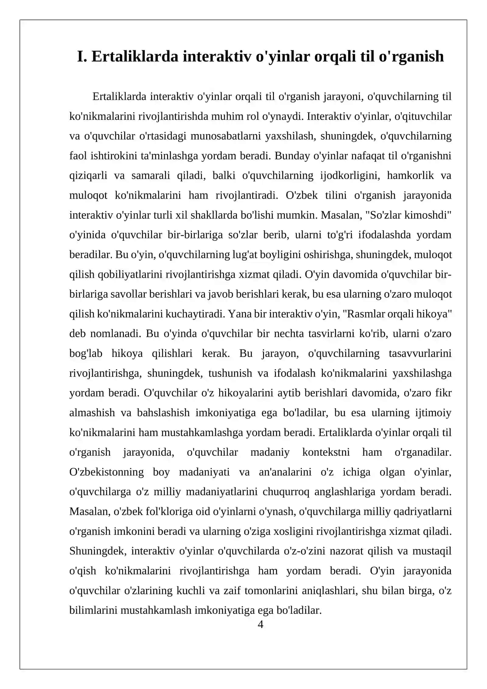 Ertaliklarni Tashkil Etish Ssenariysi 4
