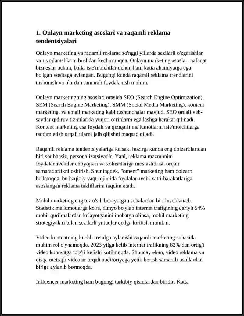 ONLINE MARKETING VA RAQAMLI REKLAMA STRATEGIYALARI 4