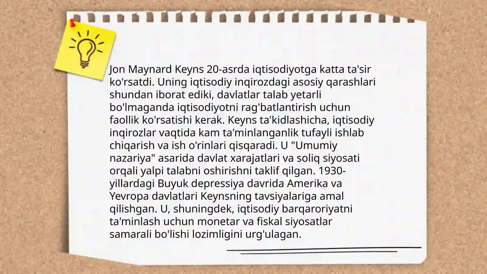 Jon Meynard Keyns ta'limoti, va neokeynschilik 4