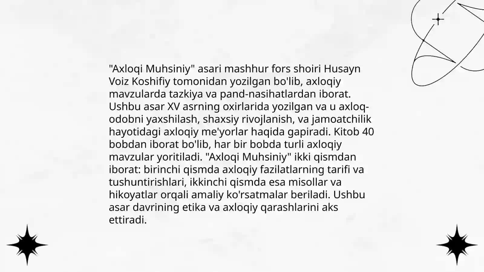 Husayn Voiz Koshifiyning "Axloqi Muhsiniy" asarining irfoniy-tasavvufiy ahamiyati 4