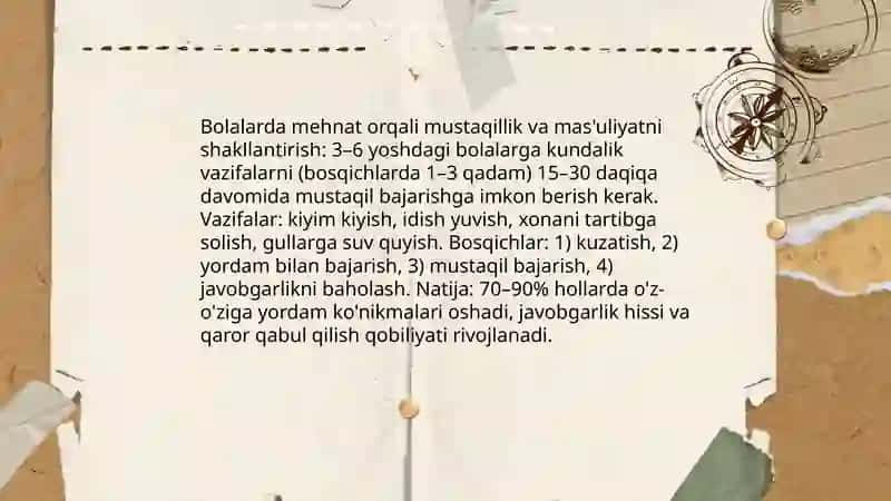 Maktabgacha yoshdagi bolalarda mehnat tarbiyasining pedagogik ahamiyati 4