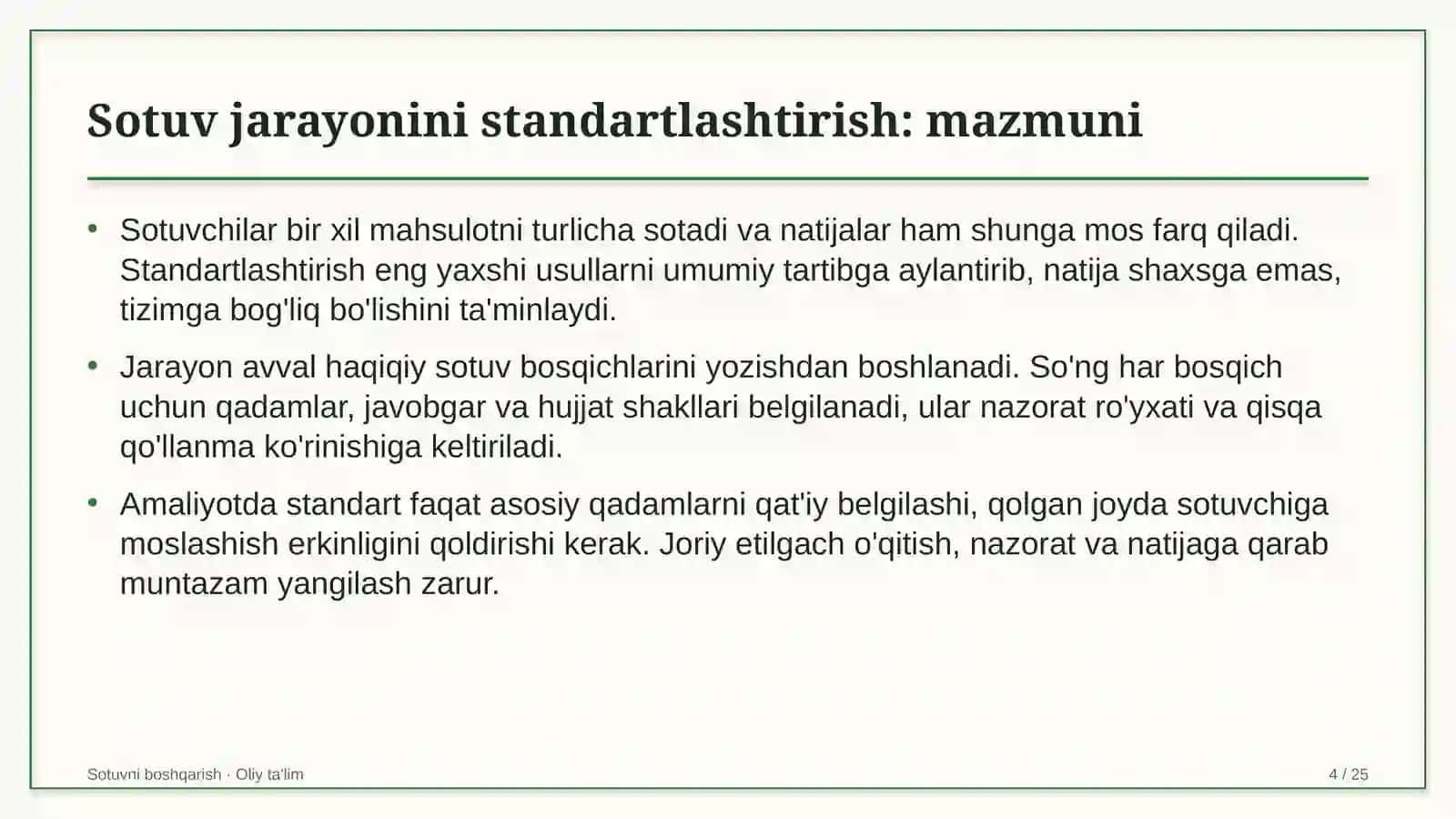 veterinariya xizmatida sotuv jarayonini standartlashtirish 1289 4