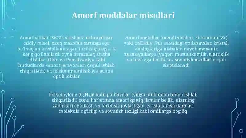 Amorf jismlar 4