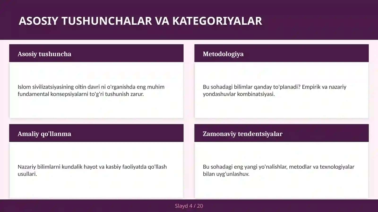 Islom sivilizatsiyasining oltin davri 4