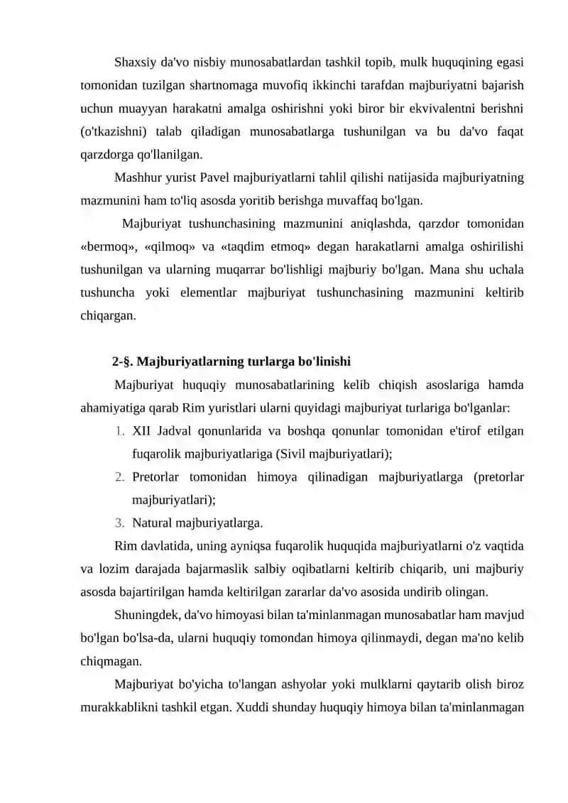 RIM HUQUQIDA MAJBURIYATLARNI BAJARISH MUDDATI VA UNI KECHIKTIRISH 4