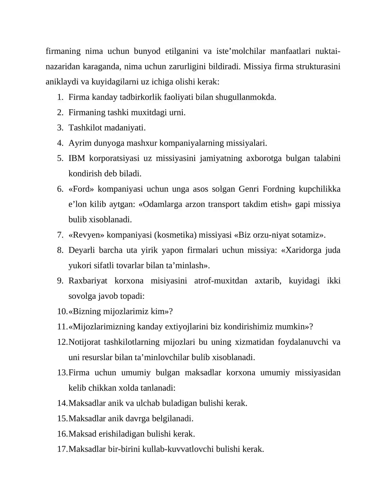 Strategik rejalashtirish va uning boshkaruvdagi roli 4