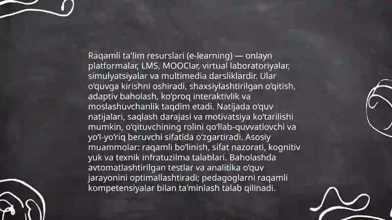 Innovatsion texnologiyalar ta’lim sifatini oshirish manbai sifatida 4