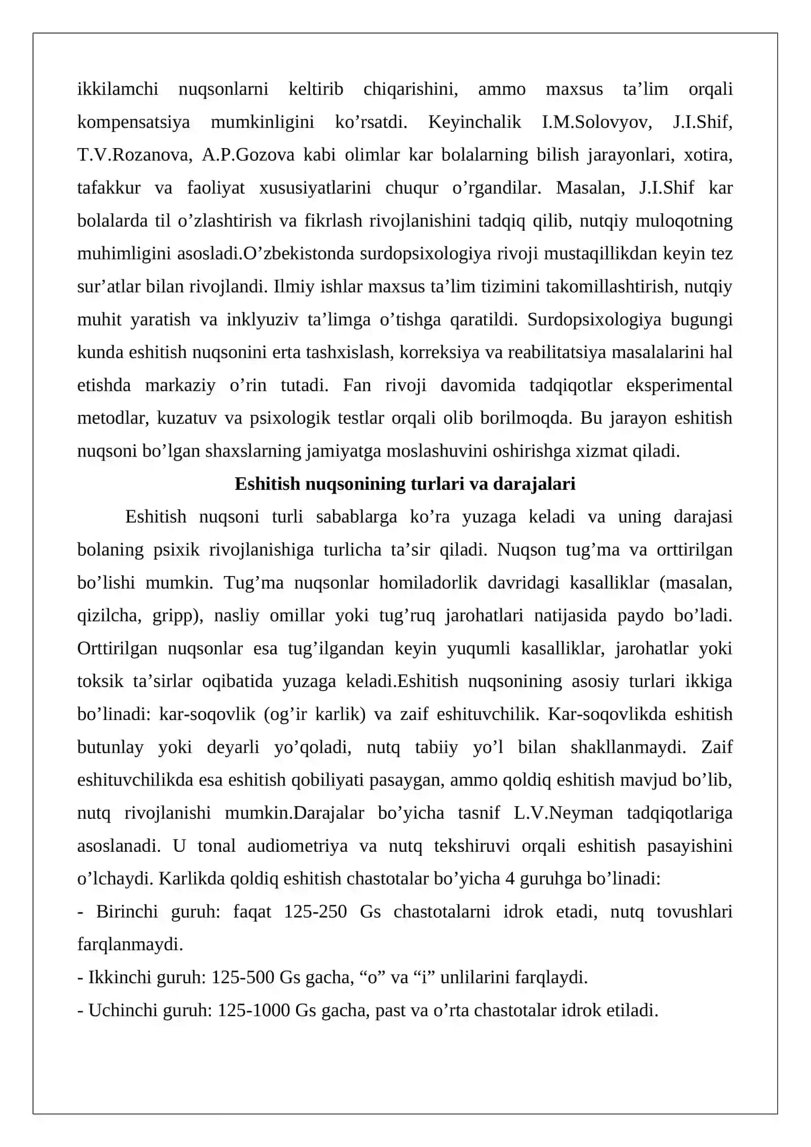 Surdopsixologiya modulining predmeti, maqsadi va vazifalari 4