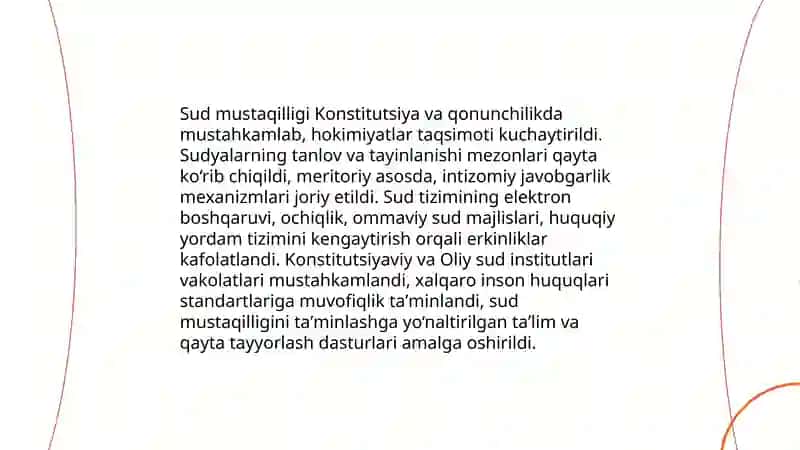 Yangi O‘zbekistonda inson haq-huquqlari va erkinliklari kafolatining yaratilishi 4