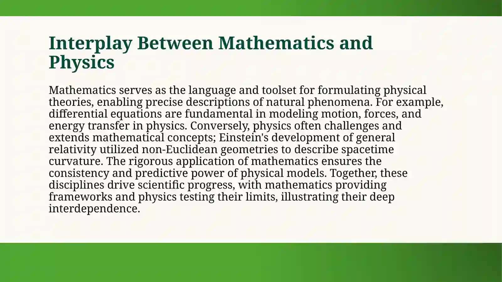 Math and Physics 4