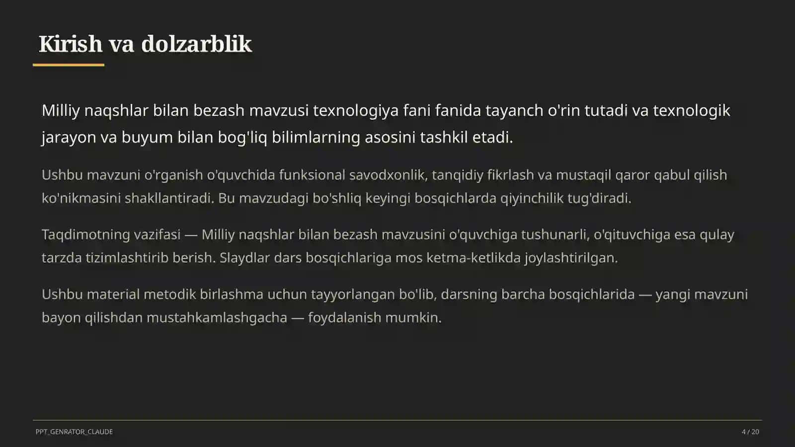 Milliy naqshlar bilan bezash (3-sinf) 4