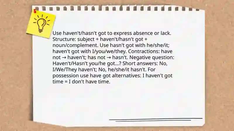 Have |has got 4