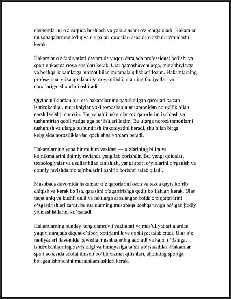 HAKAM VA HAKAMLARNING VAZIFALARI,HUQUQ VA MAJBURIYATLARI 4