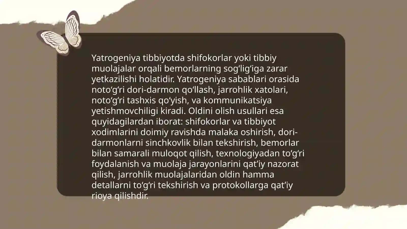 Hozirgi zamon tibbiyotida yatrogeniya muammolari 4