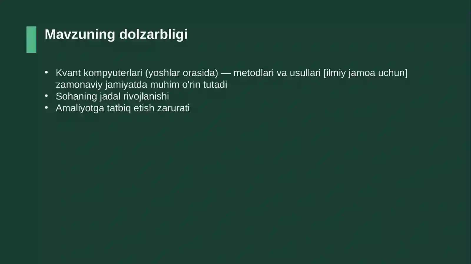 Kvant kompyuterlari (yoshlar orasida) — metodlari va usullari [ilmiy jamoa uchun] 4