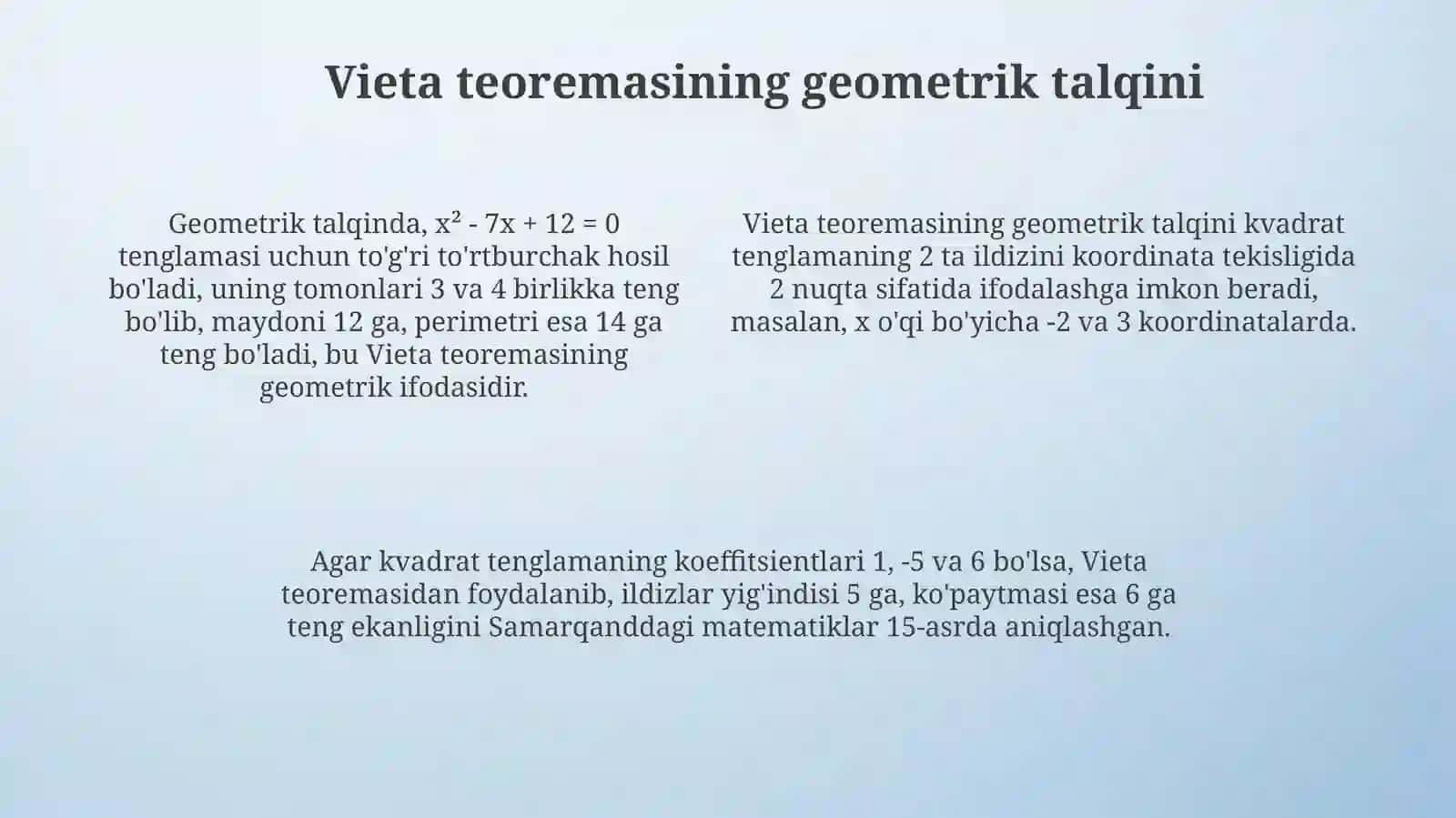 Viyet teoremasi 4