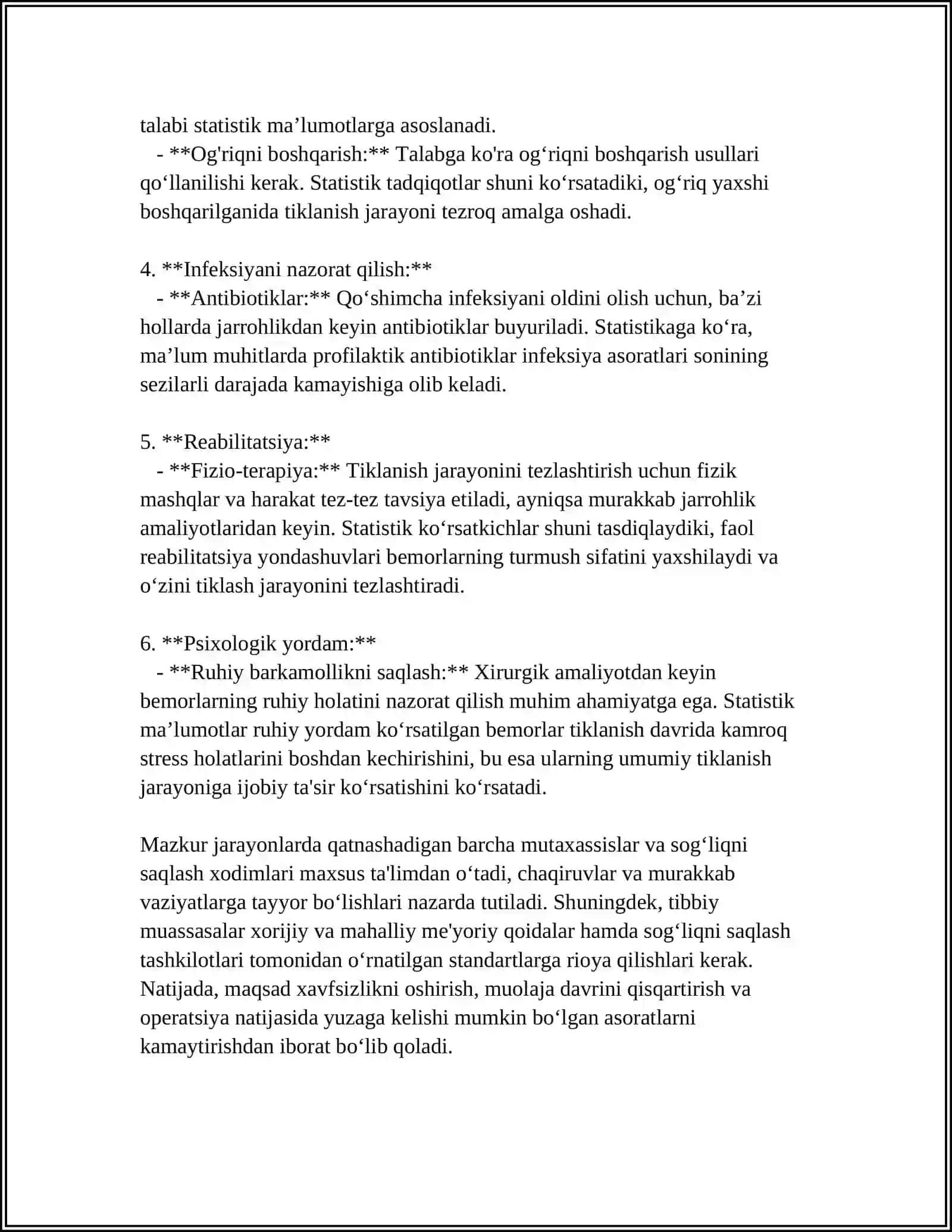 XIRURGIK BEMORLAR UMMUMIY PARVARISHI TUSHUNCHASI 4