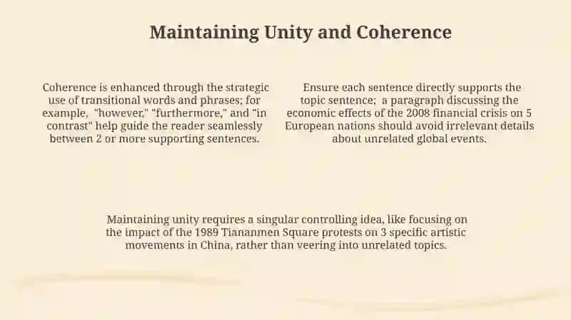 Creating effective paragraph 4